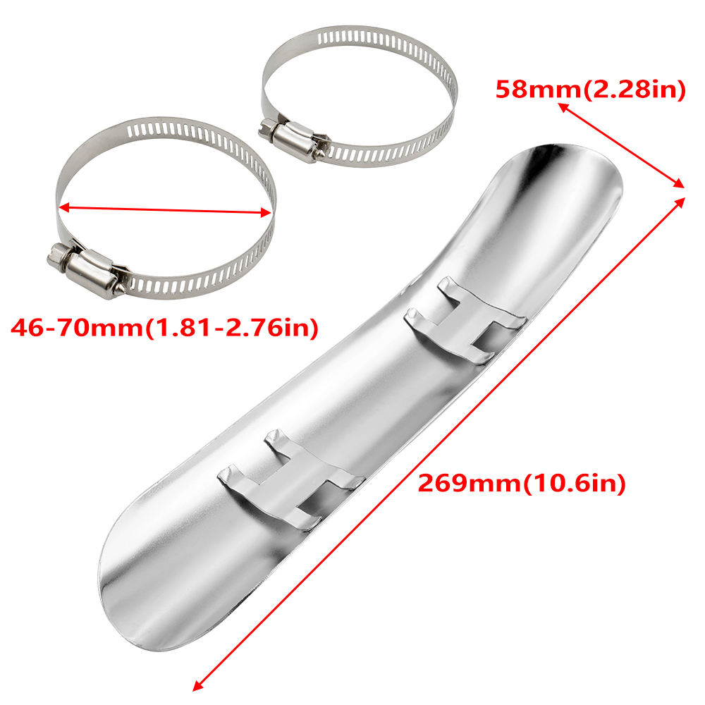 Chrome Curved Motorcycle Exhau - Exhaust Pipe Expander recension och pris
